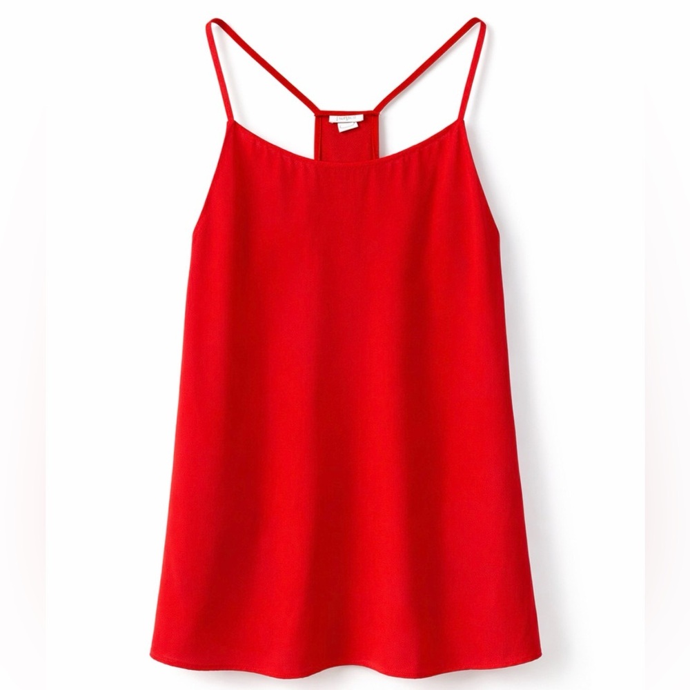 J. Crew Red Spaghetti-Strap Camisole size 0 - Picture 1 of 11